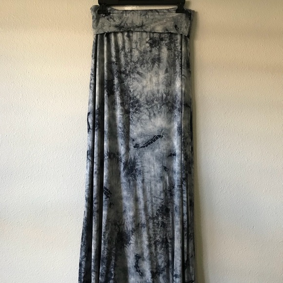 bellamie Dresses & Skirts - Brand New Tie Dye Fold Over Maxi Skirt Size XL